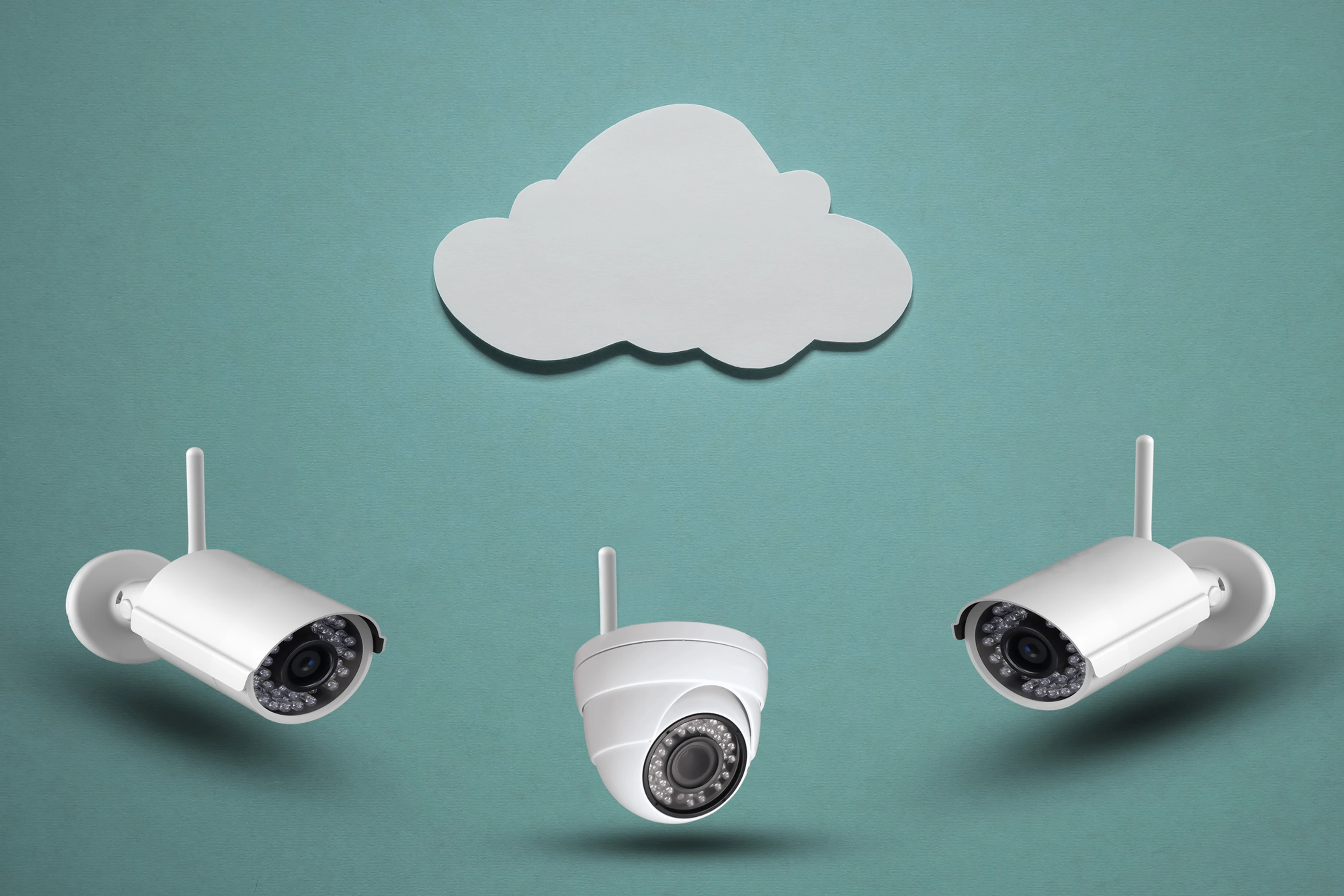 3 Wireless Security Cameras.